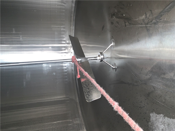 Cherry-burrell 8' Dia. X 22' H, 6000 Gallon Silo With Top Mounted Agitator)